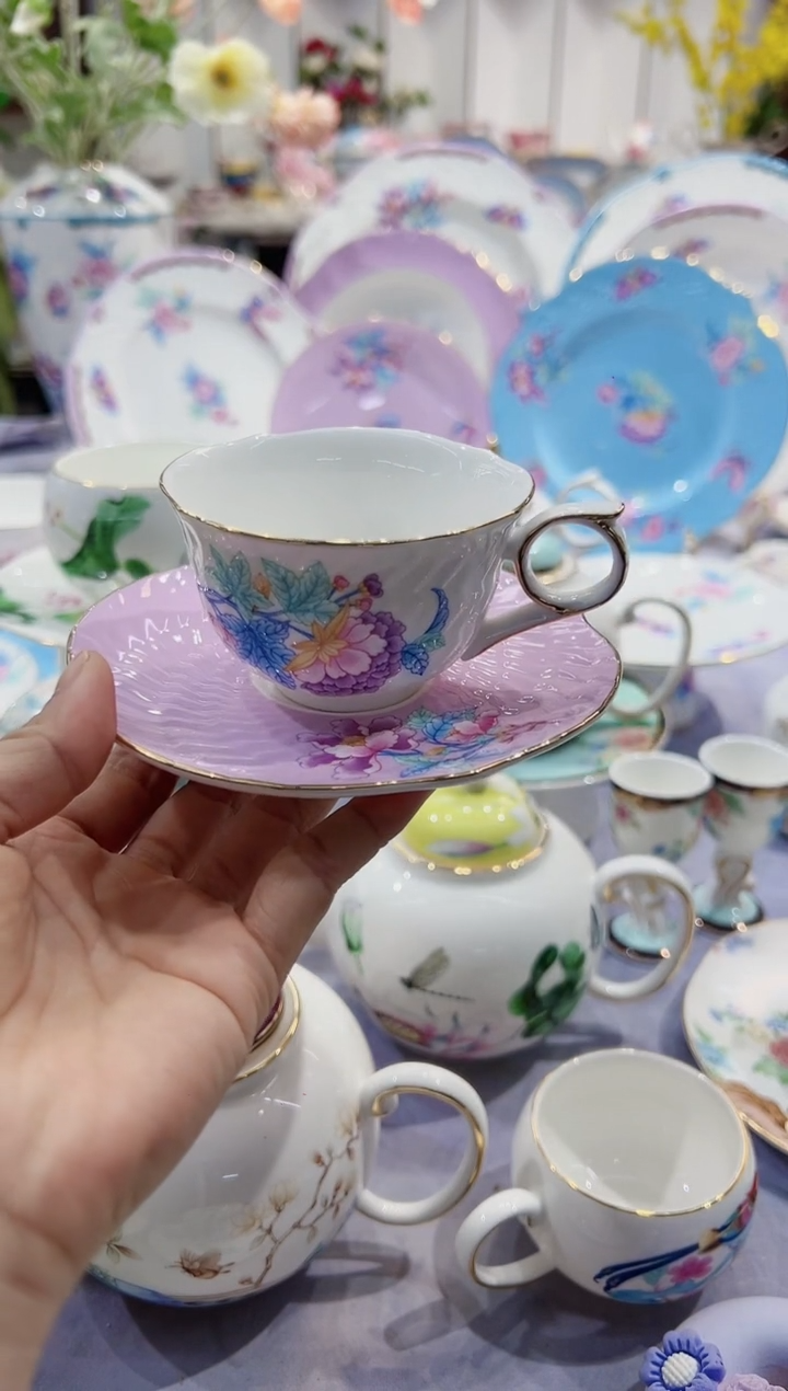 【闪购商品】骨瓷90毫升杯碟