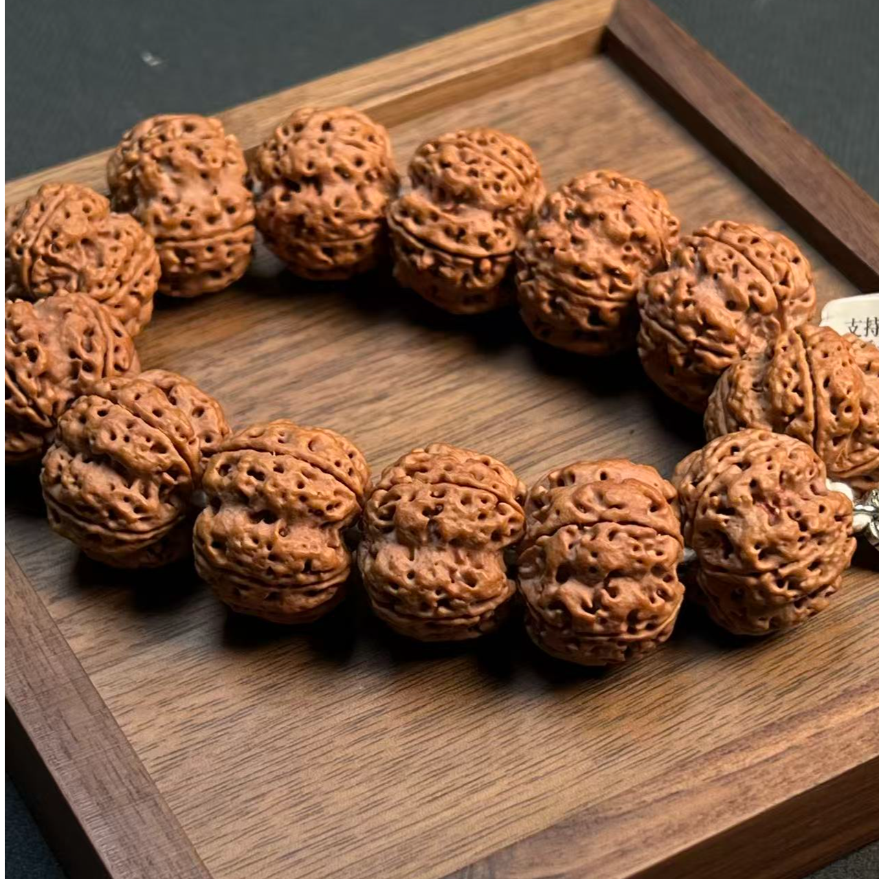 【2025年新籽梁】玄铁梁油矮桩大金刚菩提手串 盘来好运