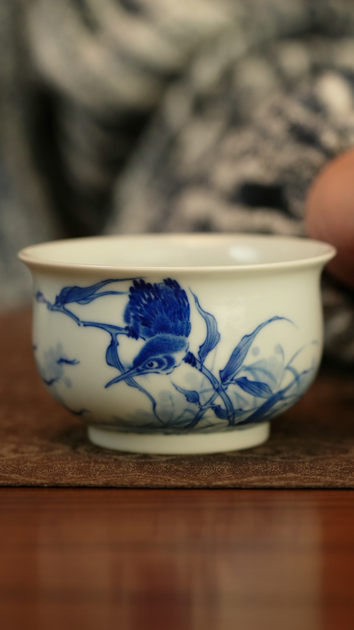 【闪购商品】仿王步青花经典单翠炉式杯