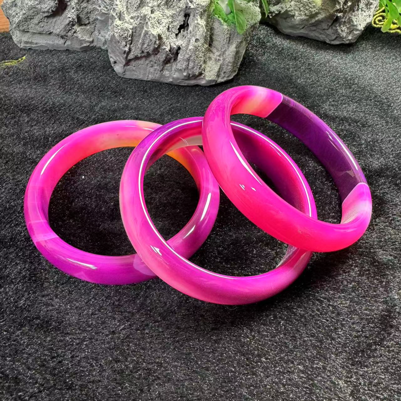 精美时尚七彩耀王时玛瑙手镯-多样性只发一件