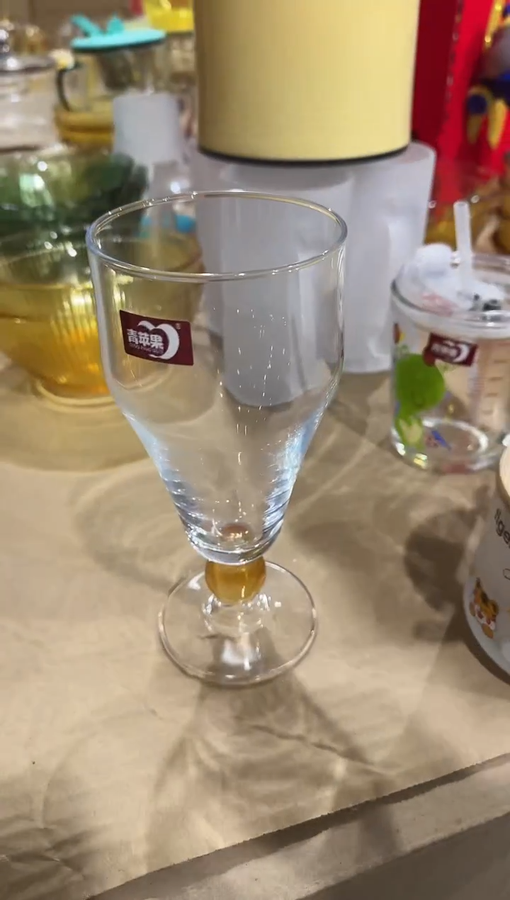 【闪购商品】水晶玻璃吸管款青苹果直播价
