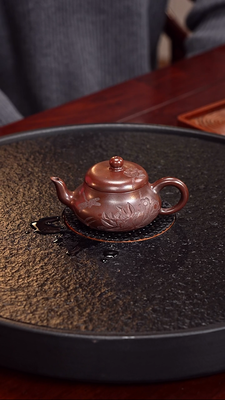 茶壶紫砂彭全中 君德145 紫金砂 130毫升 余量