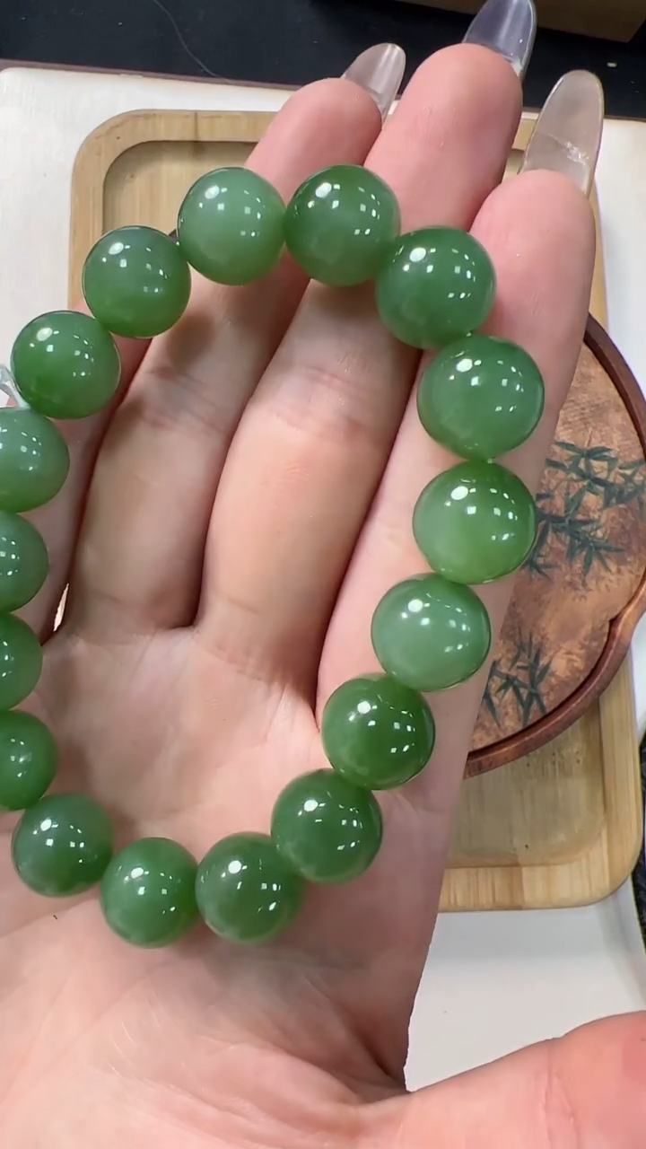 【闪购商品】和田玉手链未镶嵌XY145约12mm