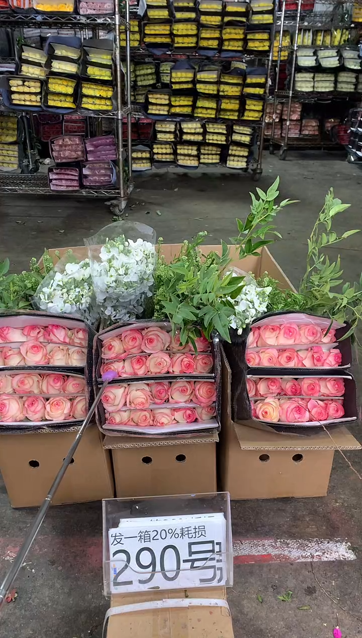 290号♥中通含20%耗损发一箱鲜花