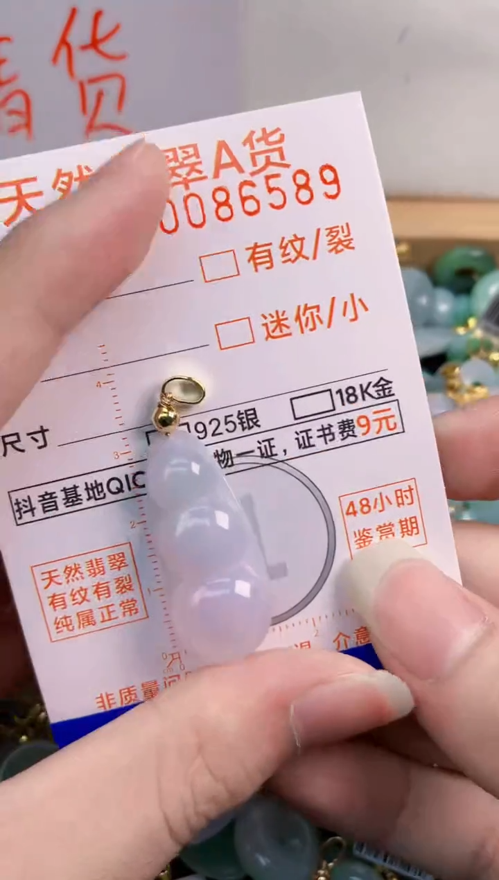 翡翠未镶嵌吊坠(不含链)       1