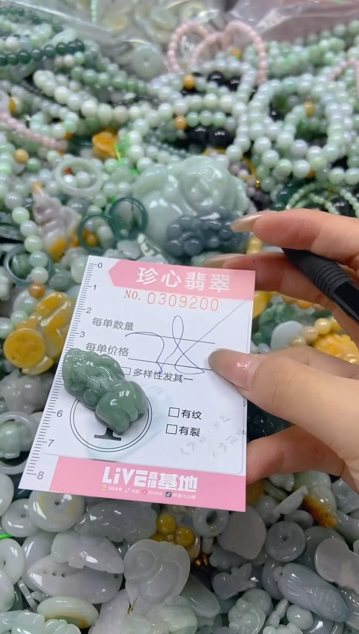 翡翠未镶嵌颈饰闪购0309200