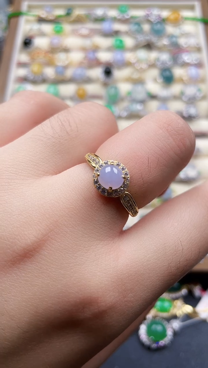 银S925镶嵌戒指翡翠17