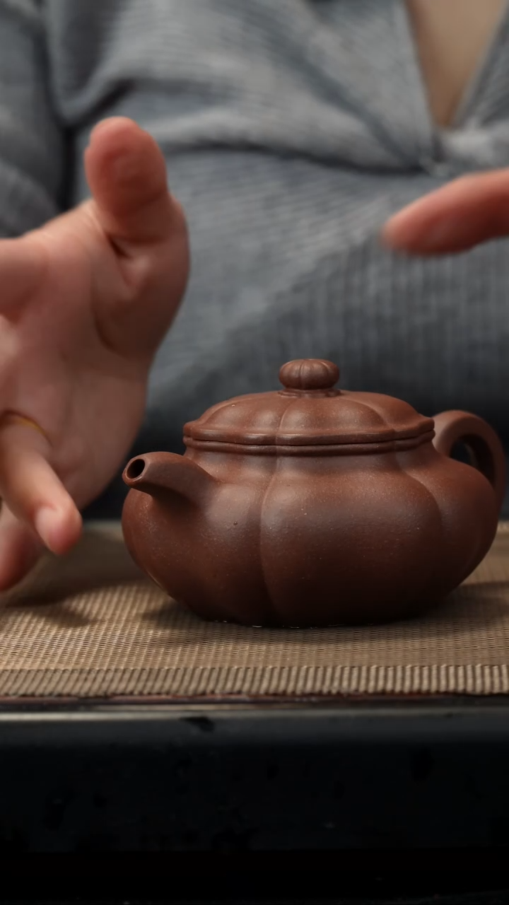 紫砂茶盏底槽清j/*w葵仿古160CC