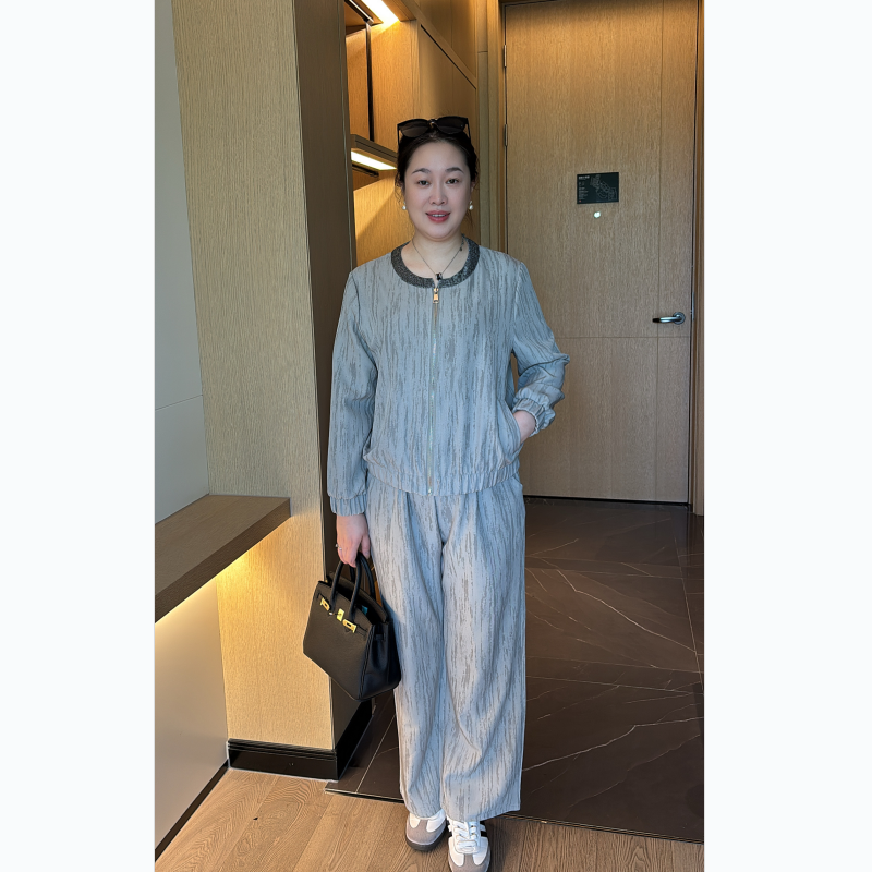 妈妈春装休闲减龄新款运动套装中老年人国风女士气质运动服两件套