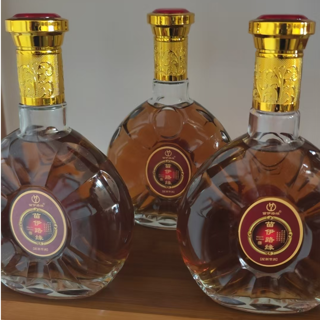 家用酒壶玻璃瓶复古酒瓶子500酿酒瓶高档礼盒