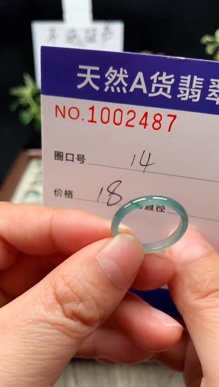 未镶嵌戒指翡翠14#