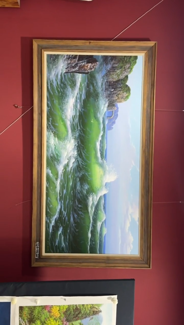 油画【112号】丨朝鲜原创纯手绘孤品油画丨顺丰包邮