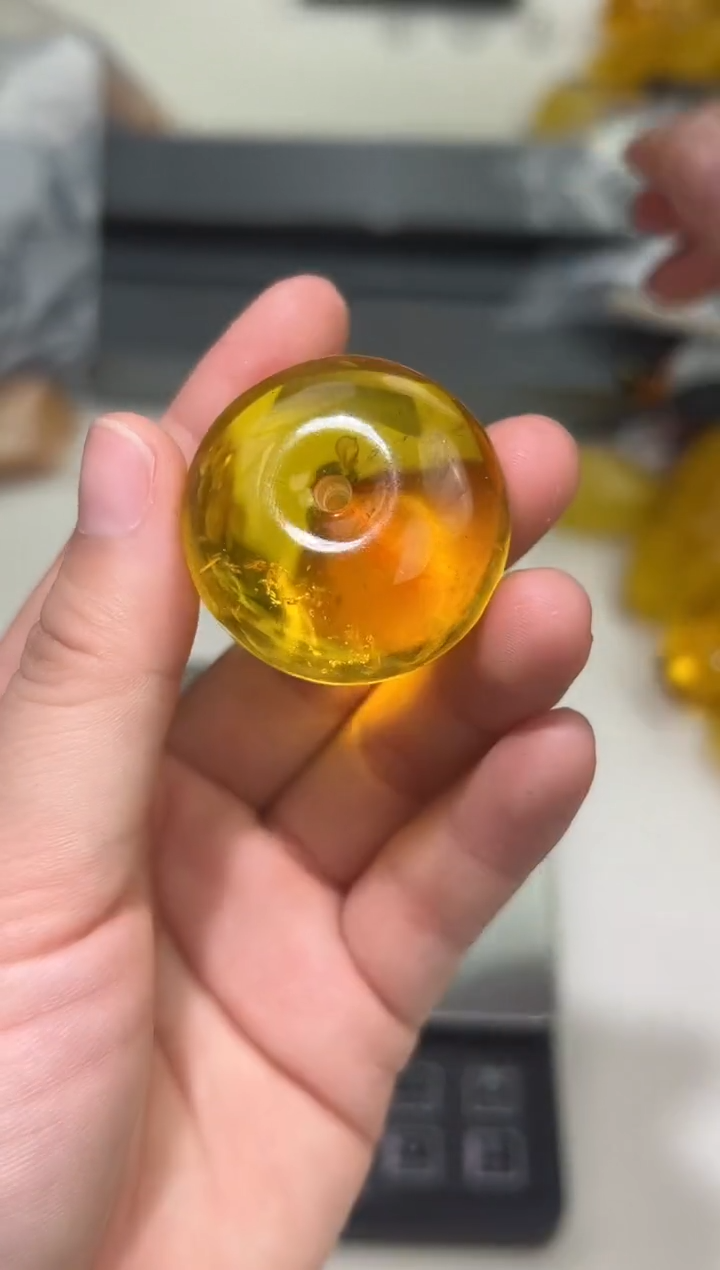 裸石琥珀未镶嵌琥珀蜜蜡吊坠