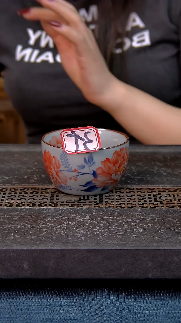 顺*简装家用款3件套 老陶泥开片纹陶瓷茶具