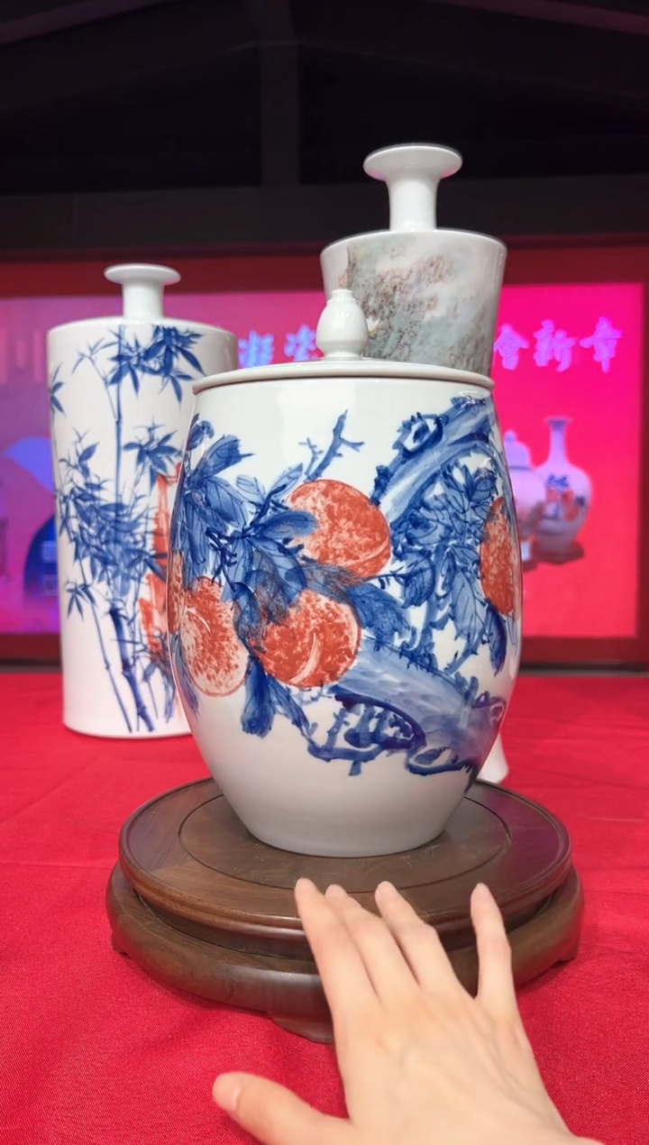 摆件崔景哲-瓷器-C小-福寿康宁