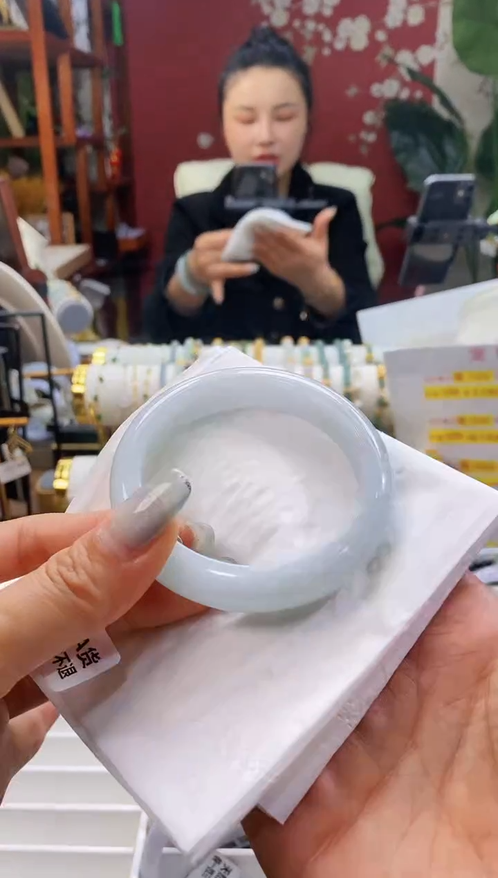 【闪购商品】翡翠手镯未镶嵌91晴水53-55/12.2*8.0