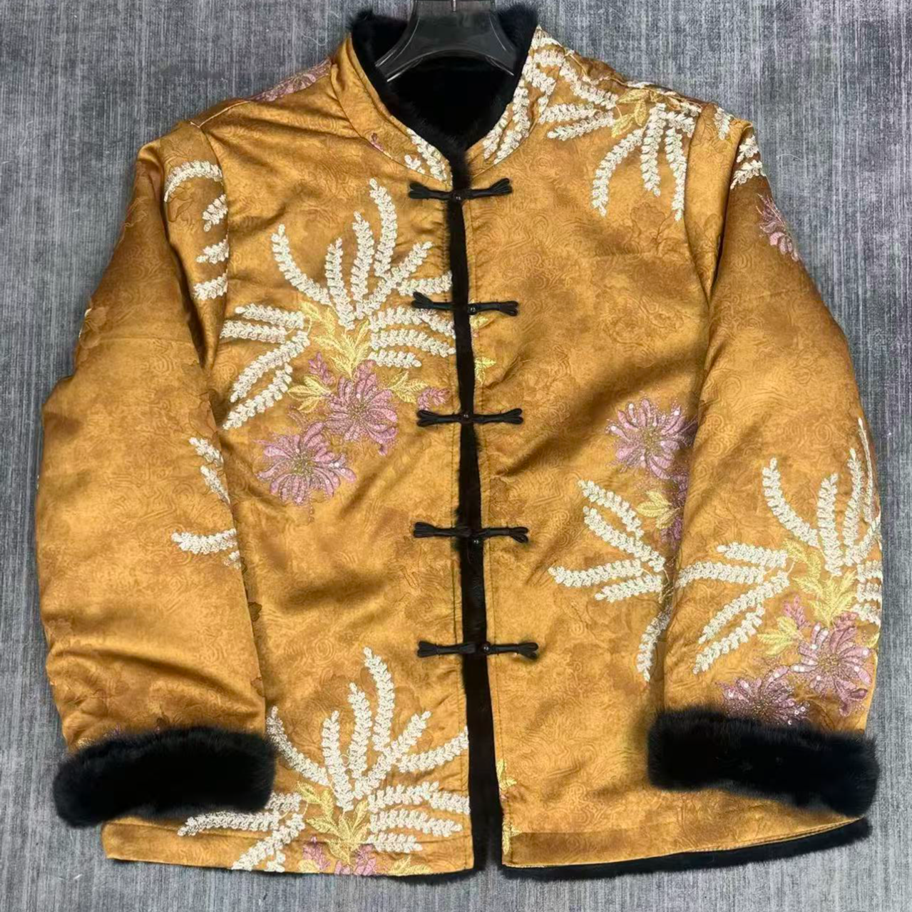 【晚枫裁雪】2025冬款双面穿新中式水貂毛外套时尚大气