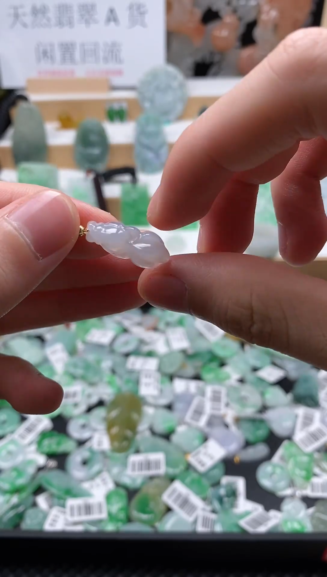 【闪购商品】翡翠颈饰未镶嵌55金鱼