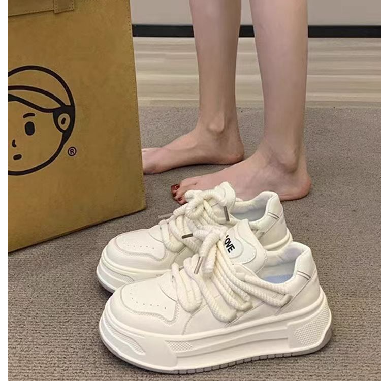 【断码福利】厚底圆头小白鞋多巴胺休闲板鞋韩版板鞋百搭小众13