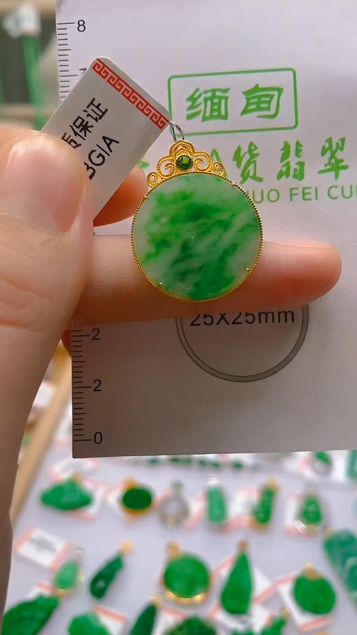 【闪购商品】翡翠颈饰18K金镶嵌新号开播，全场乱卖