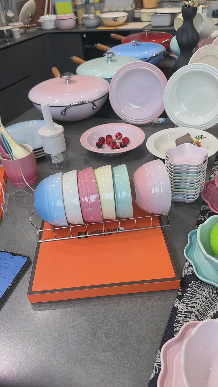 【闪购商品】瓷六色米饭碗