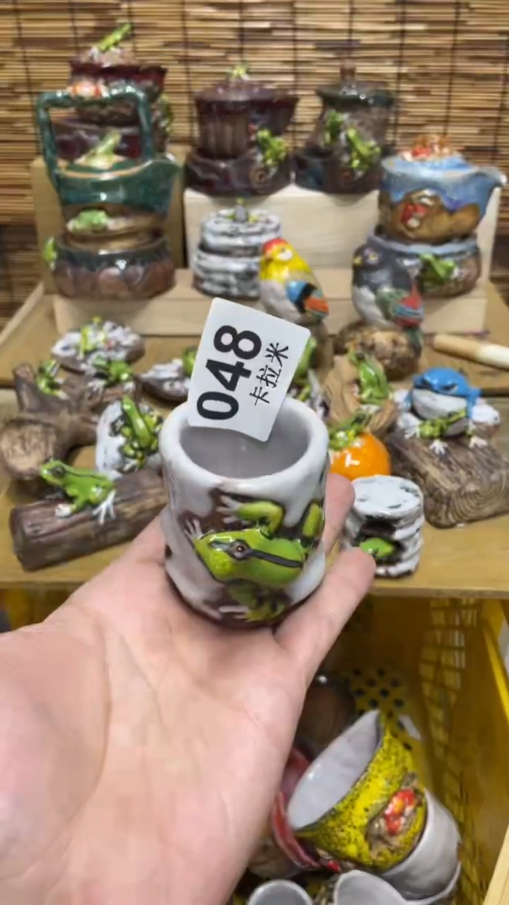 紫*048精美粗陶手工柴烧
