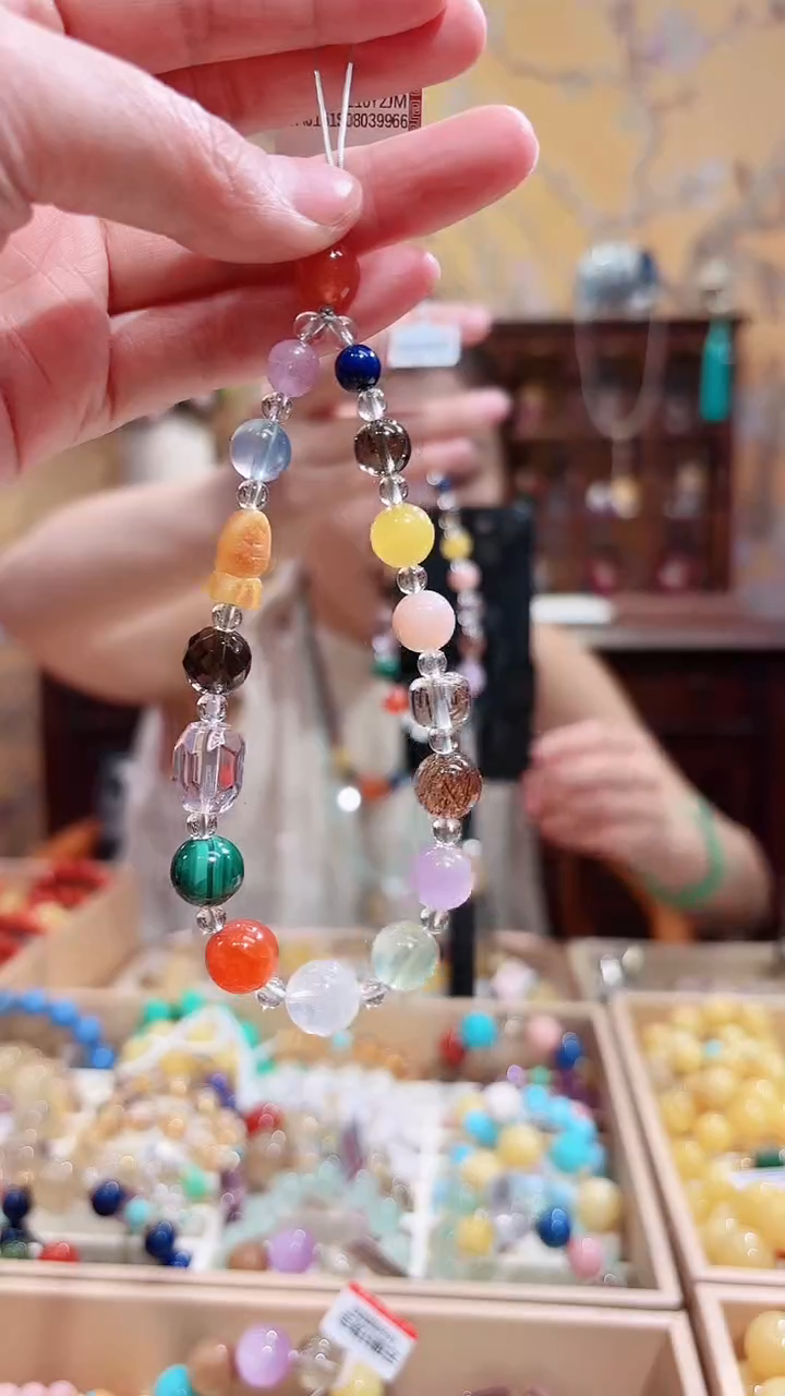 未镶嵌手链水晶天然多宝手机链万能链