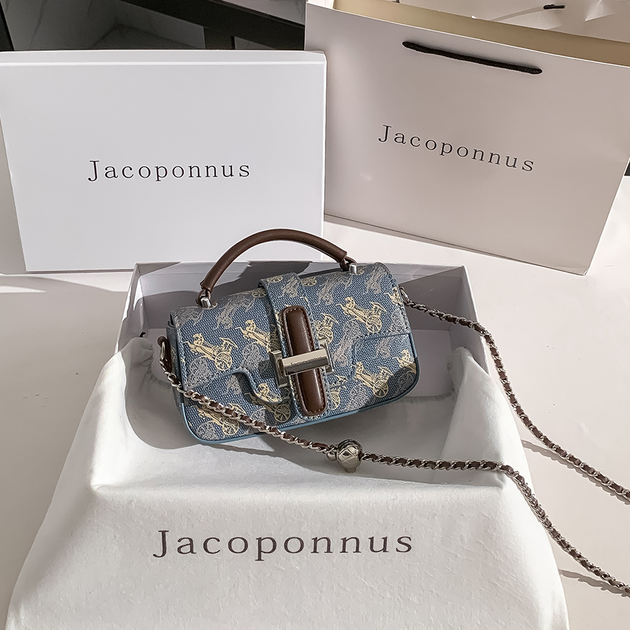 【雅各邦】真皮复古相机包女2025轻奢设计感手提斜挎链条单肩包