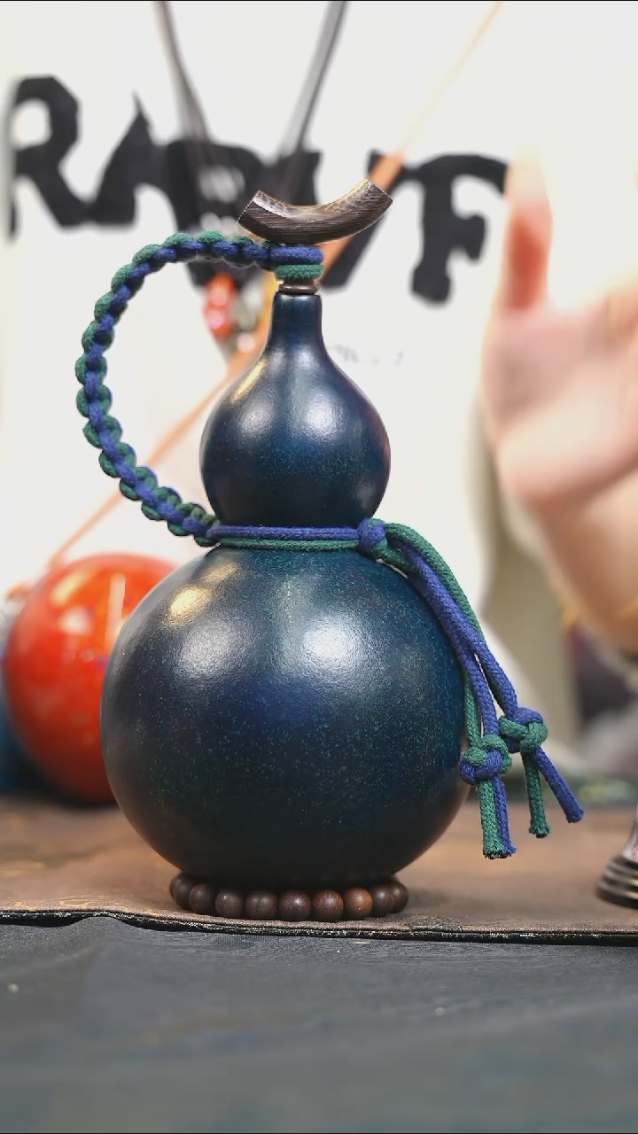 【闪购商品】XT151大漆酒葫芦不包手串及旋转底座