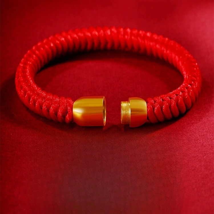 非金属布艺手链 2026马年金刚结手工编织红绳手链