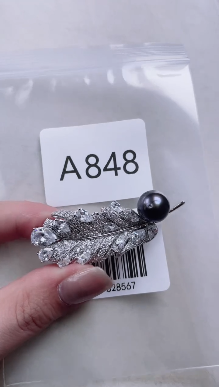 【闪购商品】海水珍珠胸针未镶嵌A848