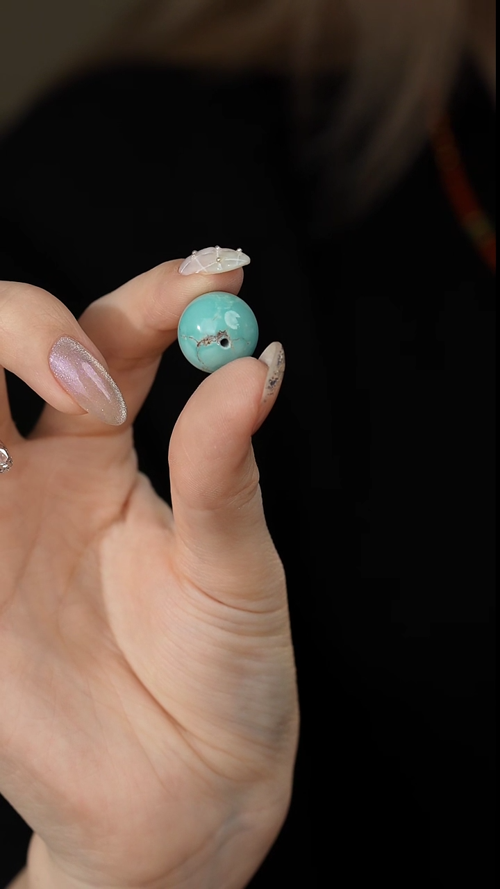 【闪购商品】绿松石单珠未镶嵌N02（多样性发一件）