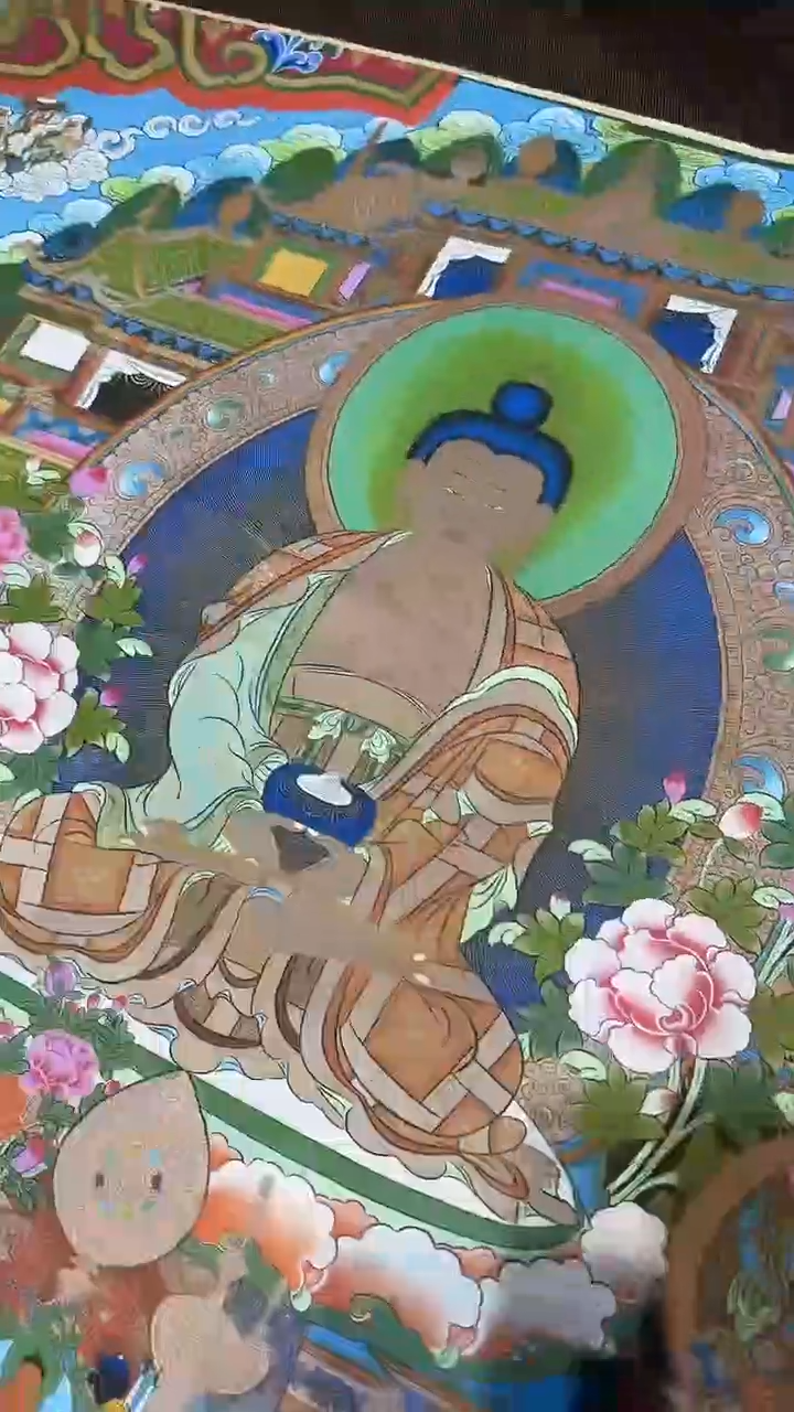 卷轴画【主播精品】高端卷轴画——唐卡AA137释迦摩尼