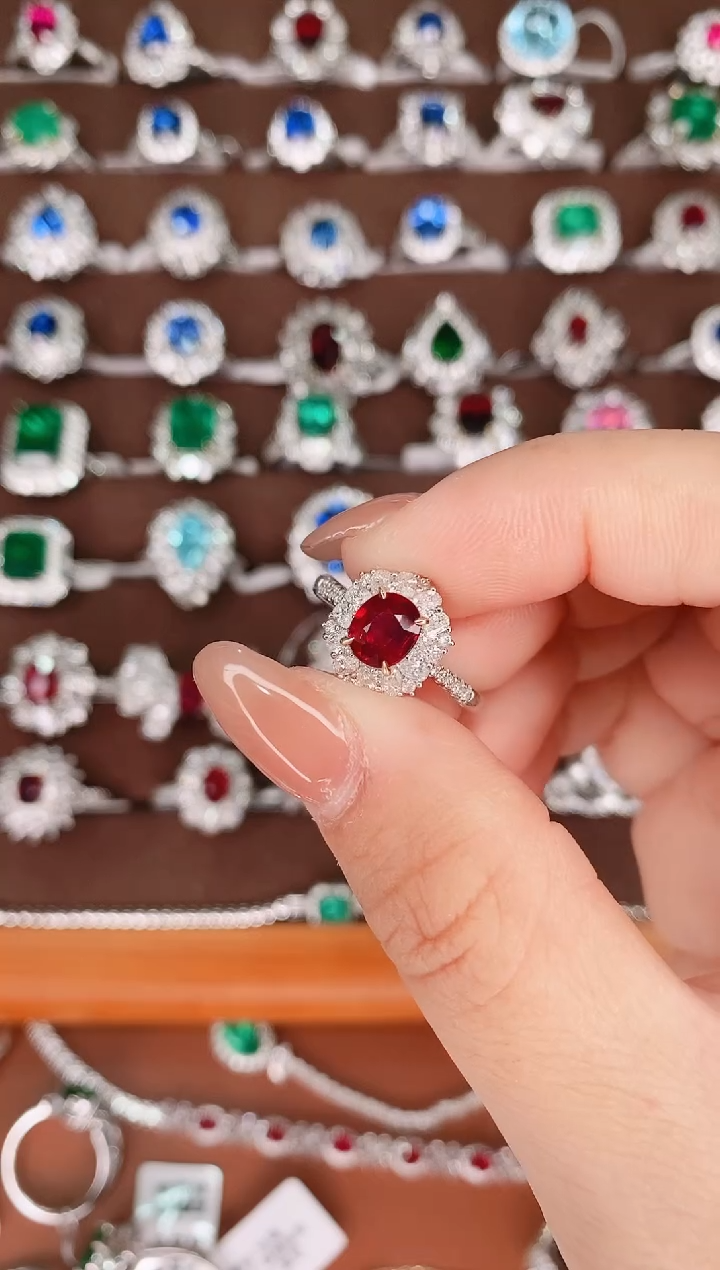 【闪购商品】红宝石18K金戒指18K金镶嵌--1.02ct