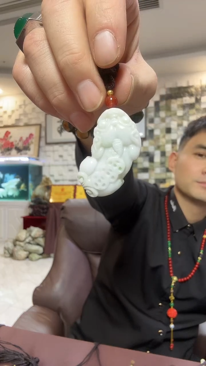 颈饰未镶嵌翡翠翡翠貔貅