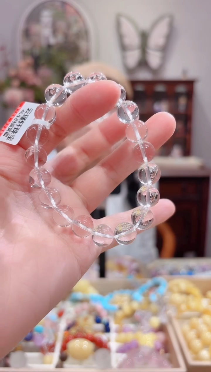 【闪购商品】水晶手链未镶嵌特级5A全净体10.5