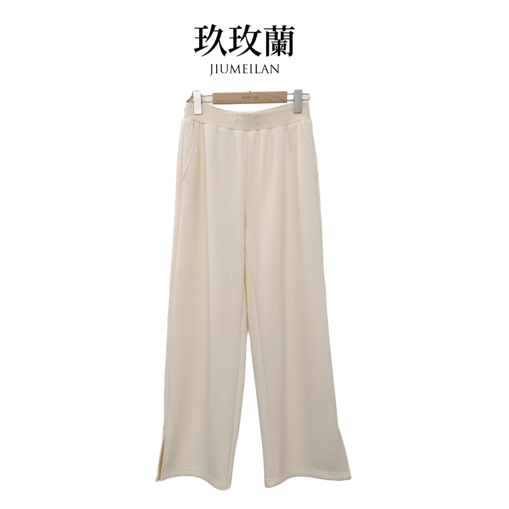 玖玫蘭轻奢拉扶风秋冬季款休闲时尚直筒长裤宽松裤女XM21869