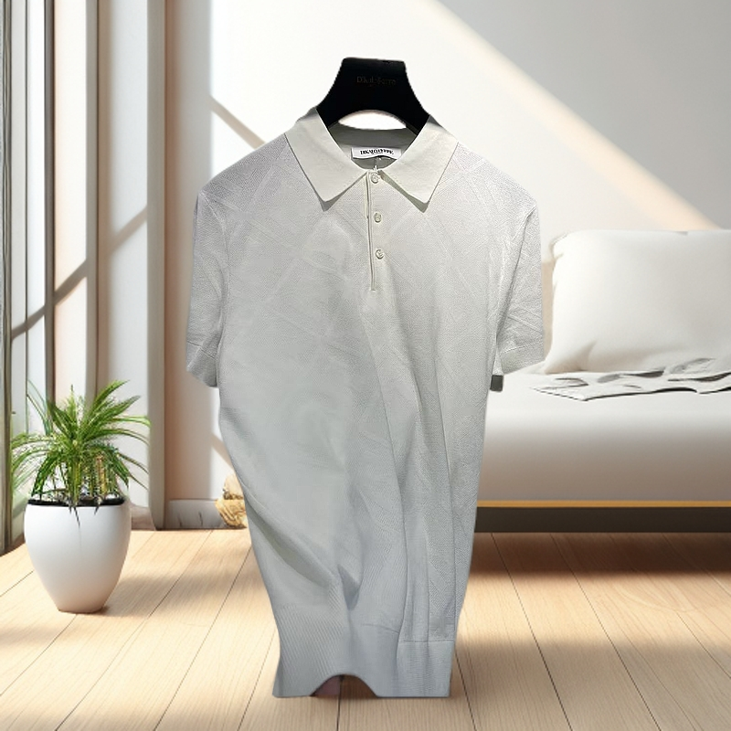 迪卡里奥费雷2025春夏半袖夏季纯色男款T恤灰色上衣时尚休闲潮流