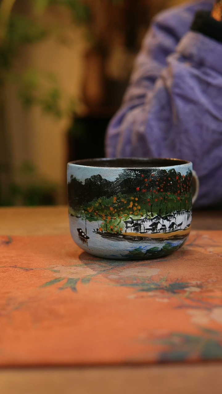 【闪购商品】瓷片1555景德镇手工手绘釉下彩高温瓷