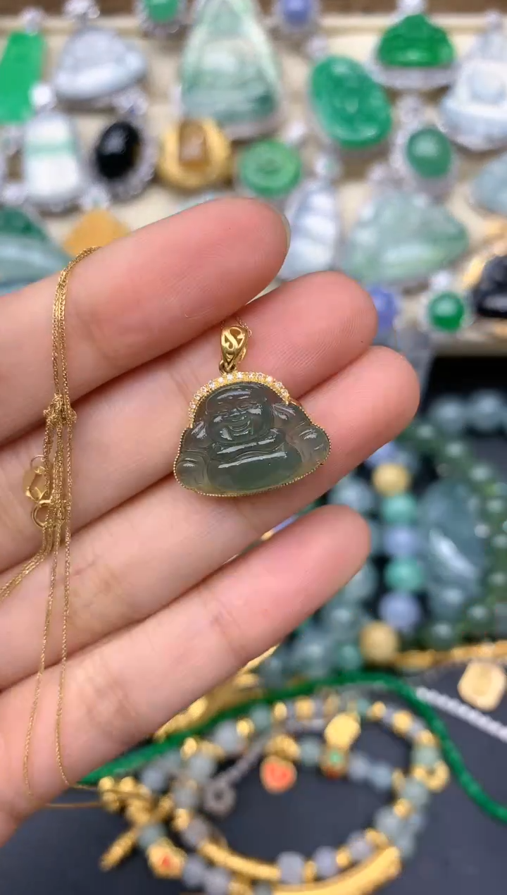 【闪购商品】翡翠颈饰18K金镶嵌218-中国好珍宝