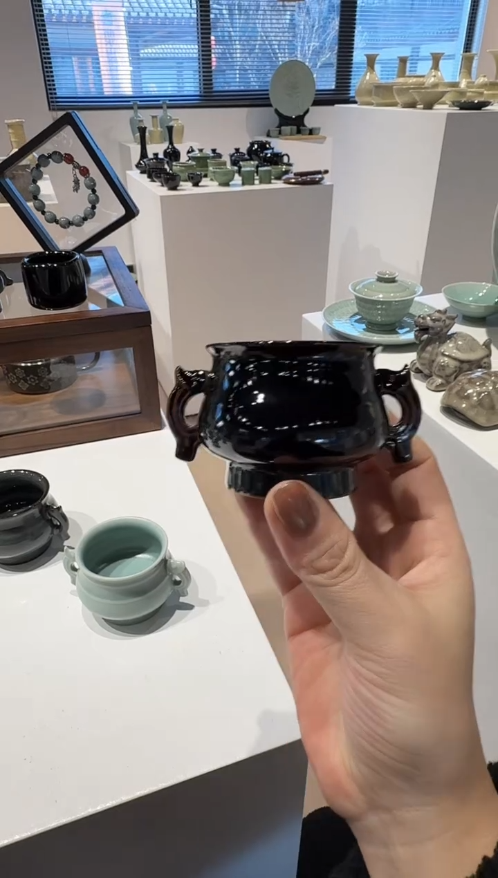 青瓷手工茶器包邮