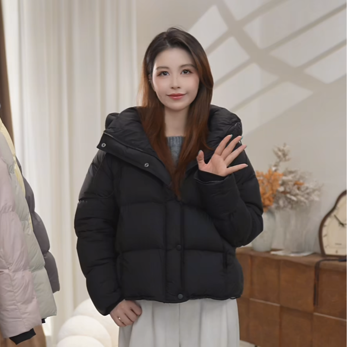 【新国标90】2025软糯云感泡芙连帽防风保暖加厚百搭冬季休闲羽绒服