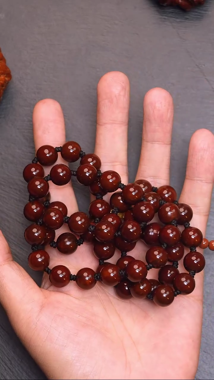 【闪购商品】橄榄核吊坠光珠长串86号