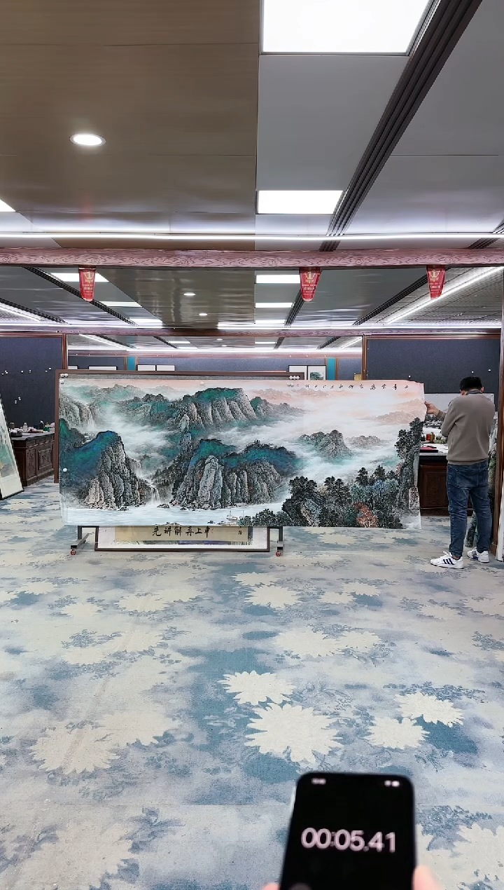 【闪购商品】绘画z张伦玉-山水国画-大丈二