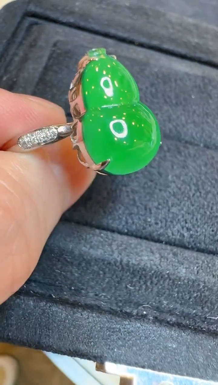 【闪购商品】翡翠戒指18K金镶嵌多样性团购发一件