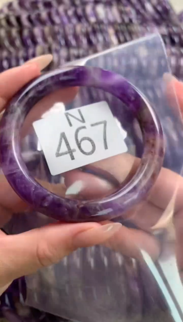 水晶珠宝半成品未镶嵌水晶手镯467-59