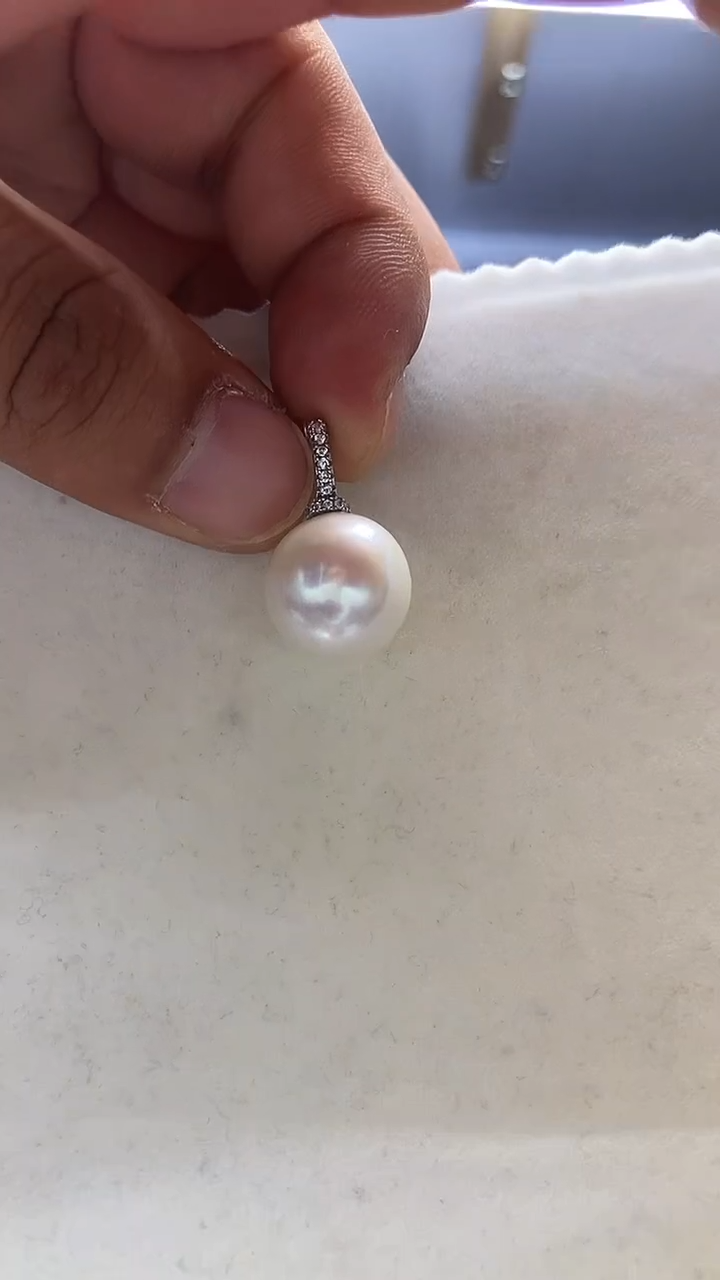 吊坠(不含链)银S925镶嵌淡水珍珠13