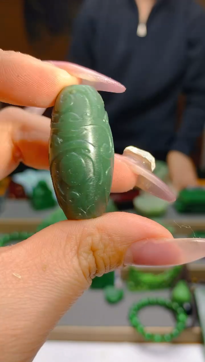 【闪购商品】和田玉（青玉）珠宝半成品未镶嵌1