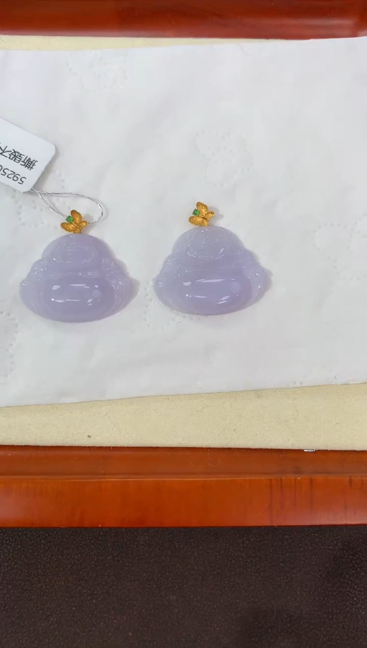 【闪购商品】翡翠颈饰18K金镶嵌天然缅甸a货翡翠(多样性发其一)