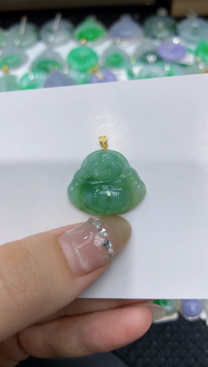 【闪购商品】翡翠颈饰18K金镶嵌222222222